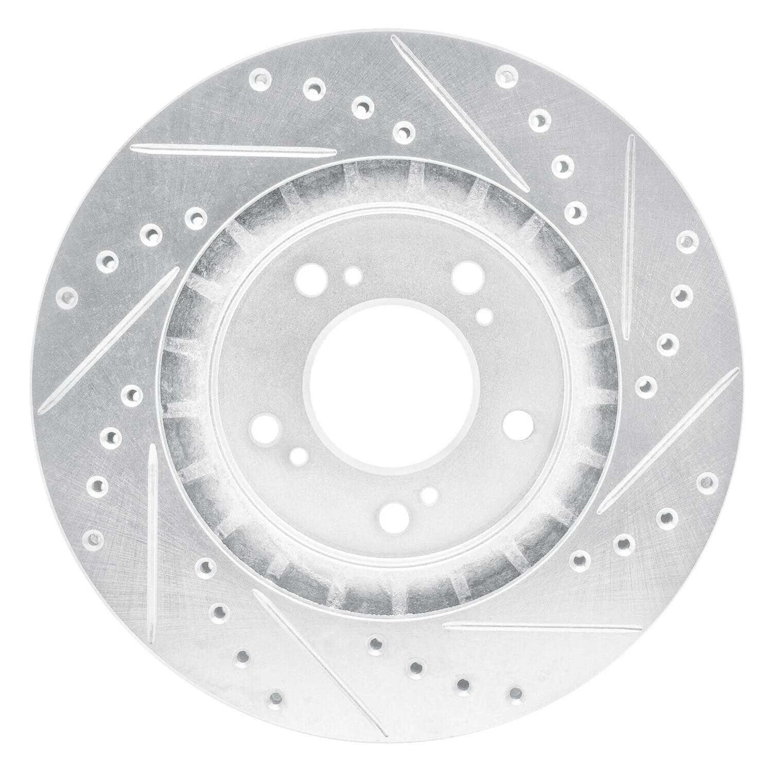 For Acura NSX 97-05 Brake Rotor eLINE Drilled & Slotted 1-Piece Front Driver
