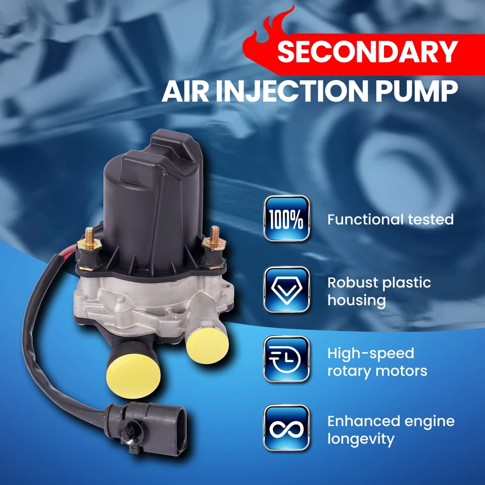 Bomba de inyección de aire secundaria para Audi A3 TTS Quattro Q3 Golf Jetta Passat Turbo Foto 3 de 4