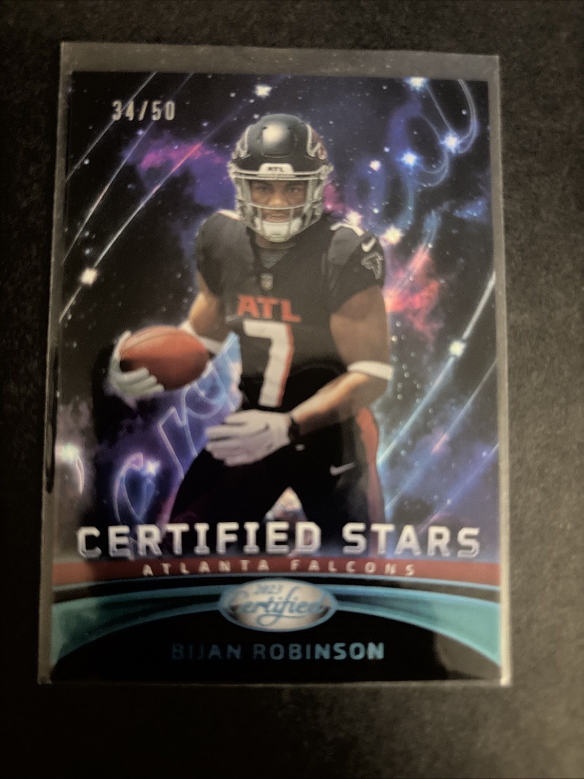 2023 Panini Certified - Certified Stars Mirror Teal Bijan Robinson /50 (RC)