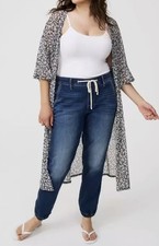 TORRID KIMONO DUSTER MESH RUFFLE SLEEVE KIMONO 4 4X 4XL 26 NEW