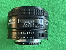 [Nuovo vecchio] Nikon 35mm f/2D + cappuccio originale + adattatore per nitidezza NEX in scatola +++++