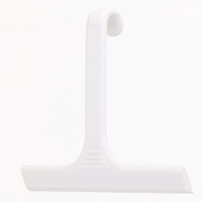 Silicone Shower Squeegee - All-in-Design with Built-in Hook, 10 Inch Streak-B...