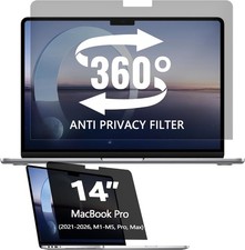 360  Privacy Screen Protector for MacBook Pro 14 Inch 2021-2026, M1-M5, Pro, Ma