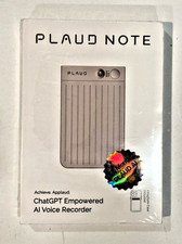 NEW SEALED PLAUD NOTE NB-100 64GB AI Voice Recorder  Magnetic Case  3-Month AI