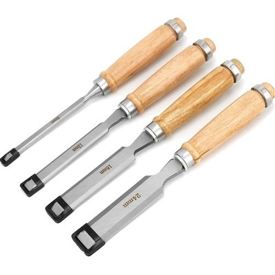Bevelled Chisel Set Holz Holzarbeiten Holzschnitzen Werkzeug 6mm 12mm 19mm 24mm