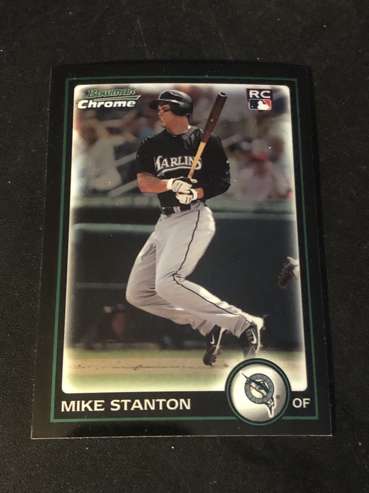2010 Bowman Chrome Giancarlo Stanton (Mike on Card) #198 04br
