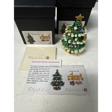 Objets d'Art Silent Night Christmas Tree Trinket Box Release No. 199