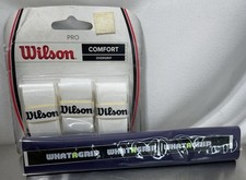 WILSON Pro Overgrip Comfort - 3 Pack white And WhataGrip