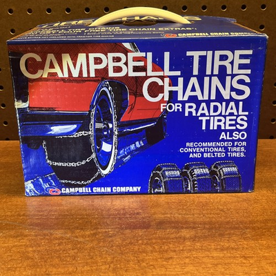 #ad New Pair of Tire Chains – Campbell 1800 Series Reinforced –14” 15” Rim –NOS 1854 $36.79