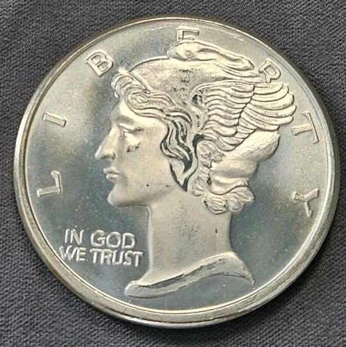 1 oz Silver Round - Mercury Dime 999 Fine