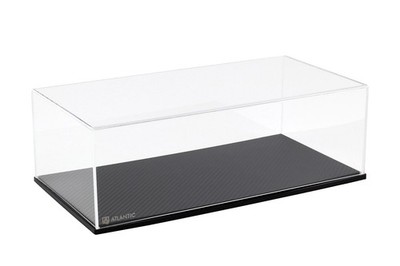 1:18 Atlantic Vitrine Show Case Display Case STUTTGART with Carbon effect Base