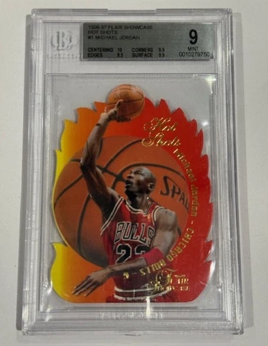 1996-97 Flair Showcase Hot Shots - Michael Jordan #1 BGS 9