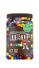 M&M’S Milk Chocolate Candy 62 oz Bulk Jar – Pantry Snack Free Shipping
