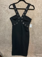 Charlotte Russe Women’s Black Dress  With riveti Accents Size Medium