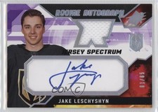 2021-22 SPx Rookie Auto Jersey Spectrum 61/65 Jake Leschyshyn #JL Auto 09wc