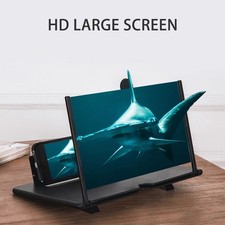 12 Inch Smartphone Screen Magnifier 3D Screen Magnifier Foldable Stand Holder
