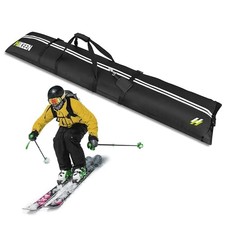 Ski Bag for Air Travel,Full Padded Ski Bag Protection, Waterproof Reinforced