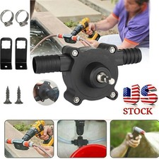 Home Electric Drill Drive Self Priming Pump Water Oil Fluid Transfer Pumps Tools
