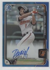 2015 Bowman Chrome Prospects Blue Refractor 139/150 Dariel Alvarez Auto g6p