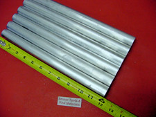 6 Pieces 1" ALUMINUM 6061 ROUND ROD 12" LONG Solid T6511 Lathe Bar Stock