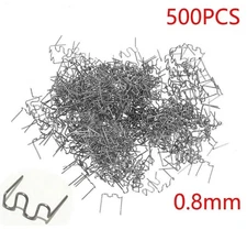500 Pcs 0.8mm Hot Staples Plastic Welding Wave Stapler For Car Bumper Repair Set