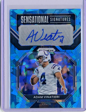 Adam Vinatieri HOF 2022 Panini Prizm Signatures 94/99 Autograph Auto SS-AV