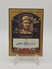 2024 Topps Gilded Collection Gold Framed Hall of Famer Plaque Auto Luis Aparicio