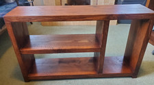 Rustic wooden Handmade Farmhouse Hall Rack, Boot/shoe Rack with Bench WALNUT