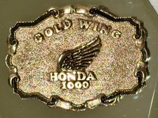 Vintage 1976 Honda Gold Wing 1000 Belt Buckle Joes MCN Motorcycle Biker GL1000