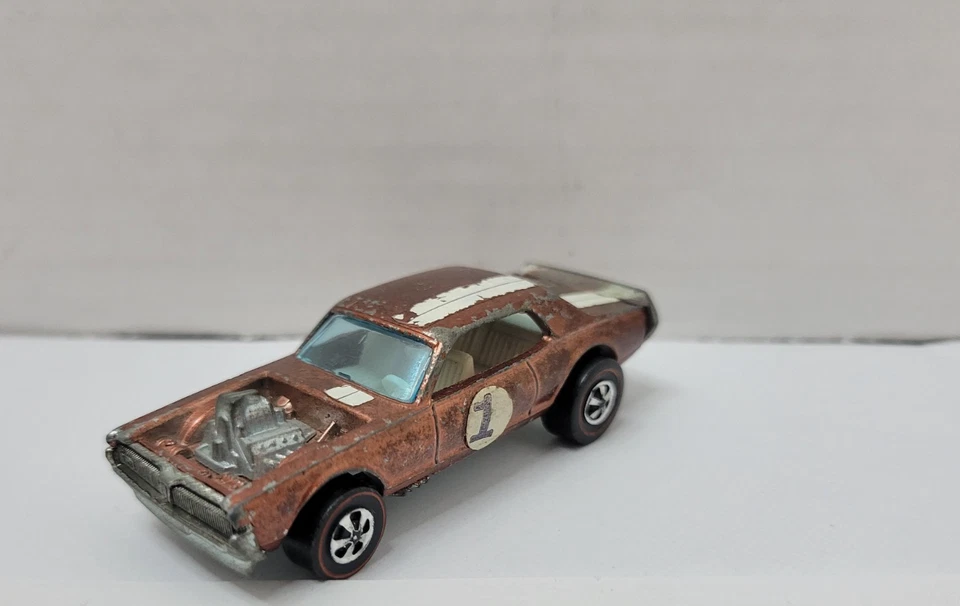 Hot Wheels Redline 1969 Nitty Gritty Kitty cobre/marrón cromado Hong Kong RARO Foto 4 de 4