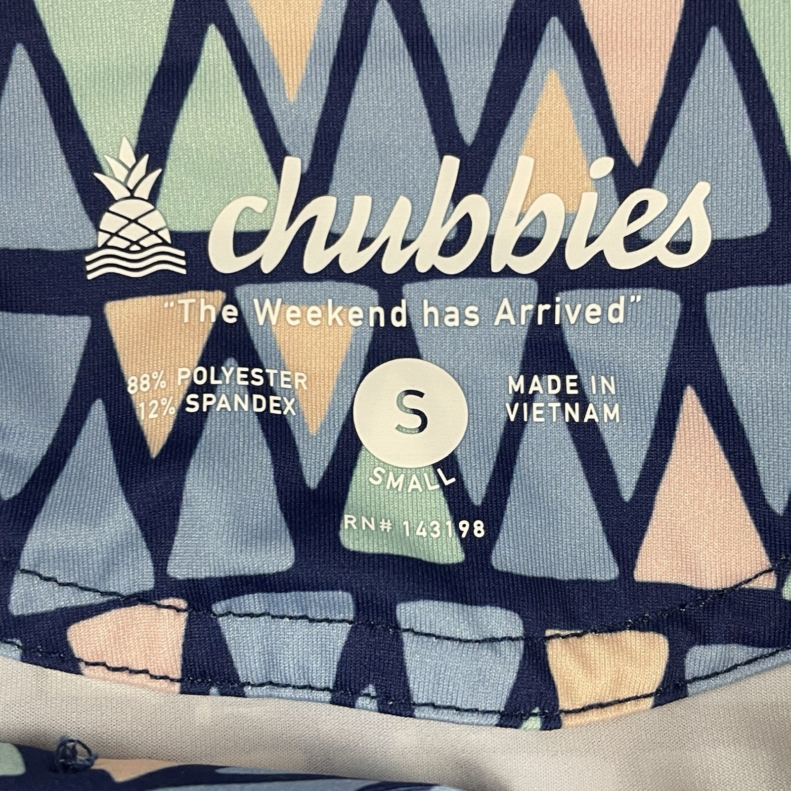 Chubbies Polo Shirt Mens Small Performance The Triangu-Later 2.0 Golf NWT T524