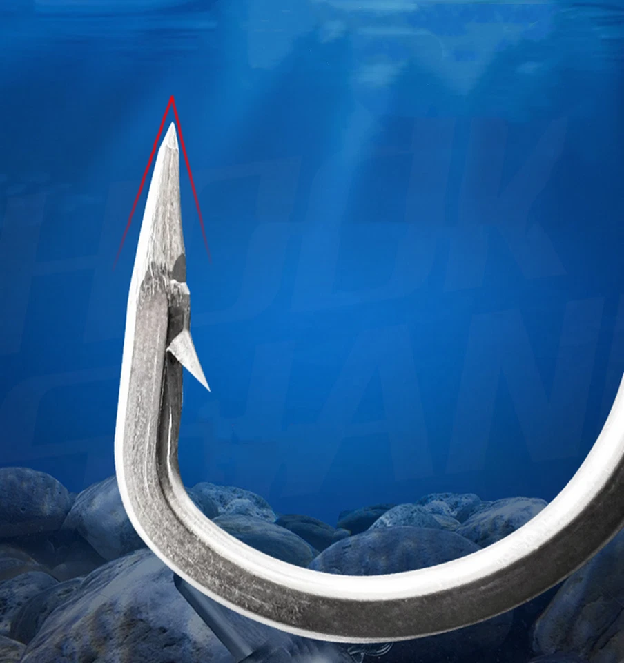 30Pcs Big Game Stainless Steel Fishing Hooks Sharpen Bait Lure Rig Hook 2/0-12/0 - image 3 of 4