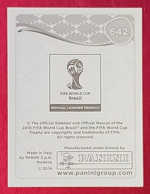 2014 FIFA World Cup ドイツ代表 サイン入り記念品 2014 PANINI FIFA BRAZIL WORLD CUP JOHNSON & JOHNSON STICKER #642