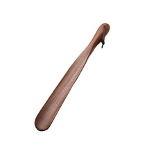 Wood Shoe Horn Long Handle for Seniors, Wooden Shoehorn for Men, Women, Kids