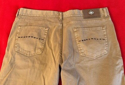 Borrelli Napoli Caracciolo -LB Men's Cotton Beige Khaki Chino Pants Size: 40X31