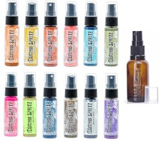 Tim Holtz Distress Spritz Spray Bundle 12 Colors Pearlescent Ink Effects 1 Oz