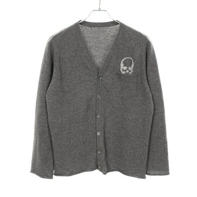 Lucien Pellat-Finet Strickjacke Kaschmir Grau #S Gebraucht Herren
