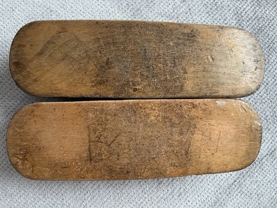 2 x Vintage Briton 852 Schuhputz-/Kleiderbürsten Buchenholz & echte Borsten Ex