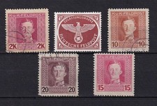SA18a 1917 Austria-Hungary Military Post used & 1943 Germany Parcel Post stamp