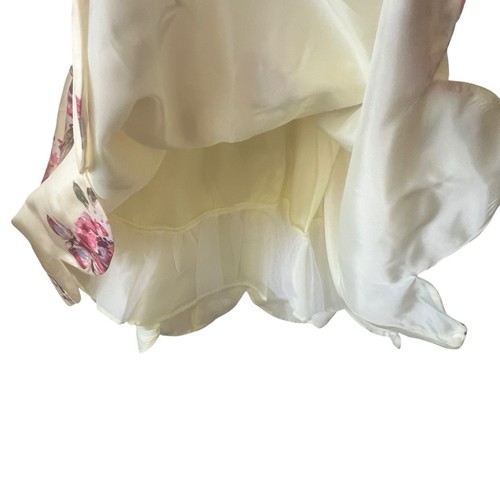 Zunie Girls Yellow Floral Print Scalloped Dress Size 6X - Picture 5 of 13