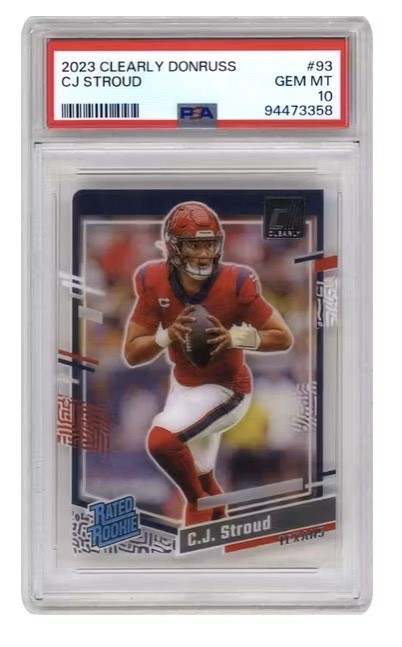 2023 Panini Clearly Donruss - Rated Rookie C.J. Stroud #93 (RC) PSA 10!!!
