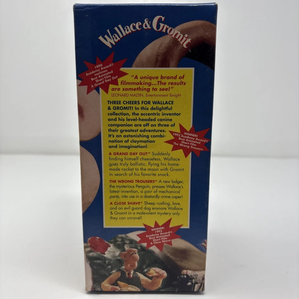 Wallace & Gromit (3-Movie VHS Set) BBC Video Collectible Gift Box - Image 2 of 4