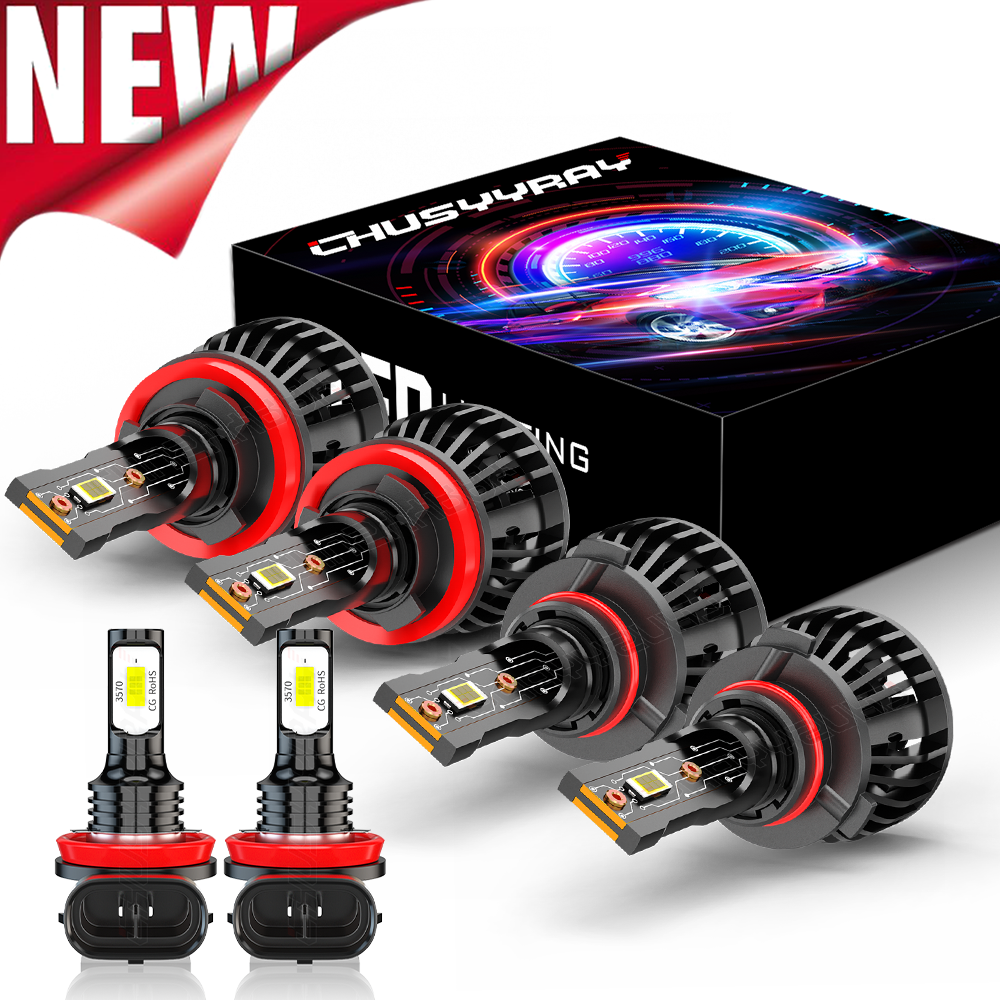 Para For 2019 2020 2021 2022 Ram 1500 2500 LED Hi /Lo+Kit de luces antiniebla