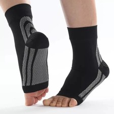 Ankle Support Brace Compression Sleeve Plantar Fasciitis Achilles Pain