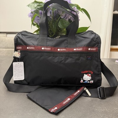 NWT Lesportsac Sanrio Hello Kitty Deluxe Medium Weekender Duffel Bag with Pouch