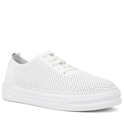 La Conte Damen Weiße Leder Sneaker Freizeit LAC6568-25121