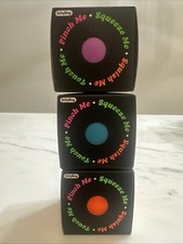 Lot of 3 Schylling NEE DOH Groovy Glob Balls Fidget Toy Pink Orange Purple