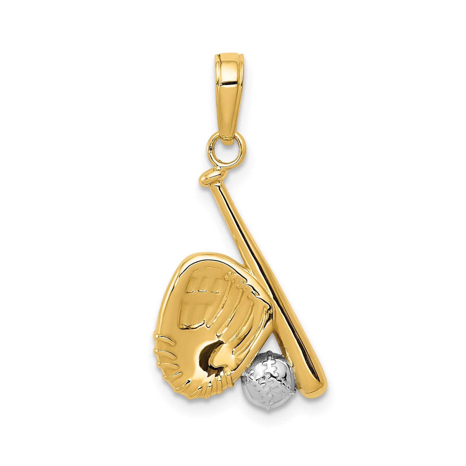 Bat Ball Sports Pendant Charm