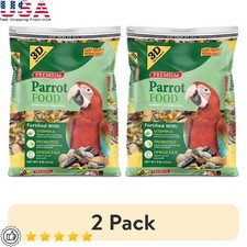 Premium Parrot Food Seed 8lb High Quality Vitamins Minerals Cockatoos Macaws New
