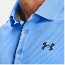 Men's Under Armour Short Sleeve Tech Polo Shirt, Carolina Blue 1290140-400